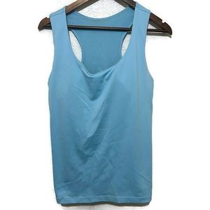 Athleta women’s tank built in bra 40DD light blue